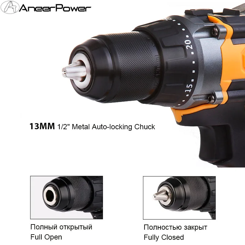 Brushless 20V Ice Fishing Screwdriver Electric Impact Drill in1