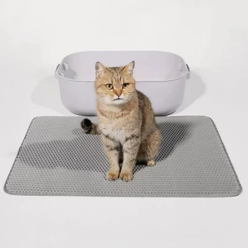 Cat litter mat Cat Litter Mat Pet Toilet Waterproof Double Layer Pet Litter Box Mat Nonslip Sand Washable Clean Pad Clean Supplies
