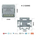 Zigbee 2 gang Dimmer