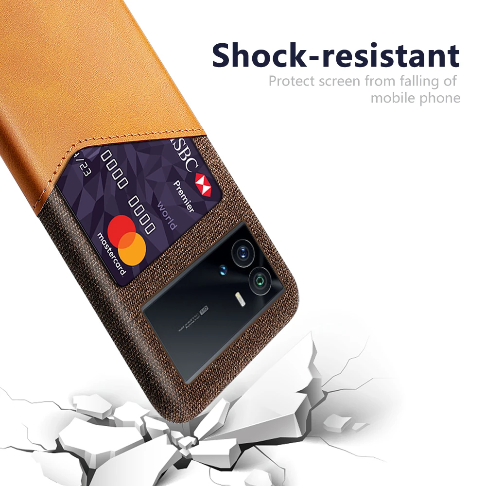 Elegant Business Card Slot Phone Cover Case with Bumper Protection and Sleek Design