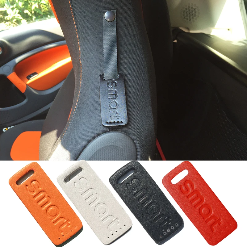 Leather Car Seat Belt Holder Driver Seat Protection Neck For Smart 453