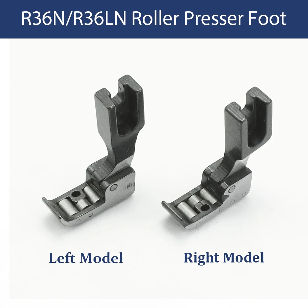 

R36N R36LN Presser Foot Industrial Sewing Machine Left and Right Narrow Hinged Roller Foot with Wheel on Bottom