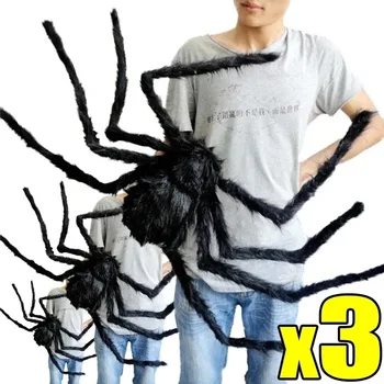 Giant Plush Halloween Spider 1