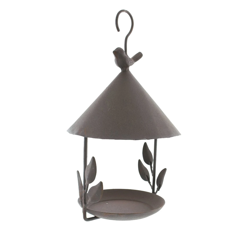 Iron antique bird house bird feeder craft ornament iron pendant garden decoration -1 piece