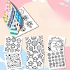 Puzzle Cartoon Flower Animation Drawing Book Creative Cartoon Coloring Book for Adults and Teenagers Stress Relieving Graffiti 4