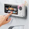 IPX4 Waterproof Phone Case with Bluetooth Speaker Wall Mount Phone Holder Stand Anti-Fog for Showering Bathe Bathroom Kitchen