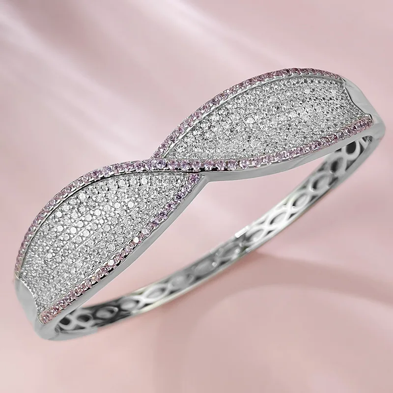 

2023 новый европейский и американский роскошный полный комплект из серебряного браслета S925 с бантом Модный благородный роскошный браслет знаменитости