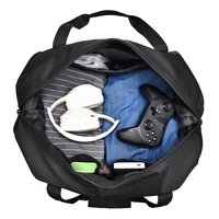 Men's Gym Bag - Black Adjustable Shoulder Strap Duffel Bag for Gym, Travel and Sports Lovers, Fitness Gear Bag 3