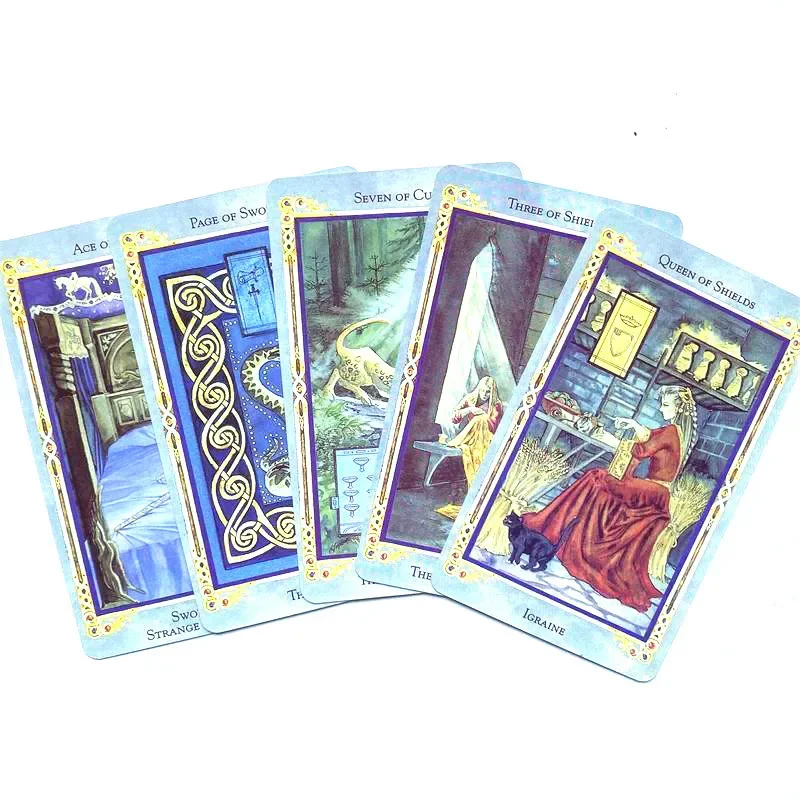 Fast Ship For The Legend Arthurian Tarot Cards English PDF Guidebook Tarot Deck Board Game Fate Divination for Adult Family Gift 5