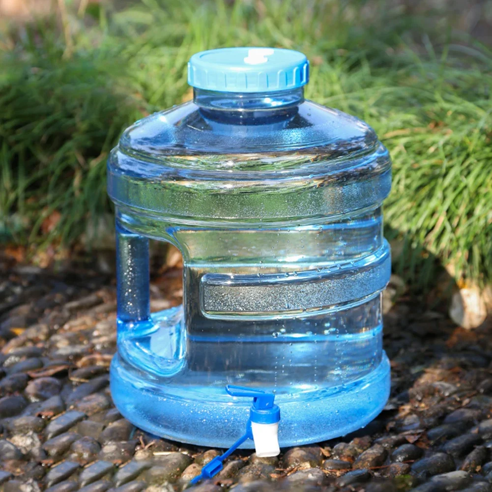 11.3L Water Storage Container with Faucet Mineral Water Barrel Large Capacity Camping Bucket for Outdoor Hiking