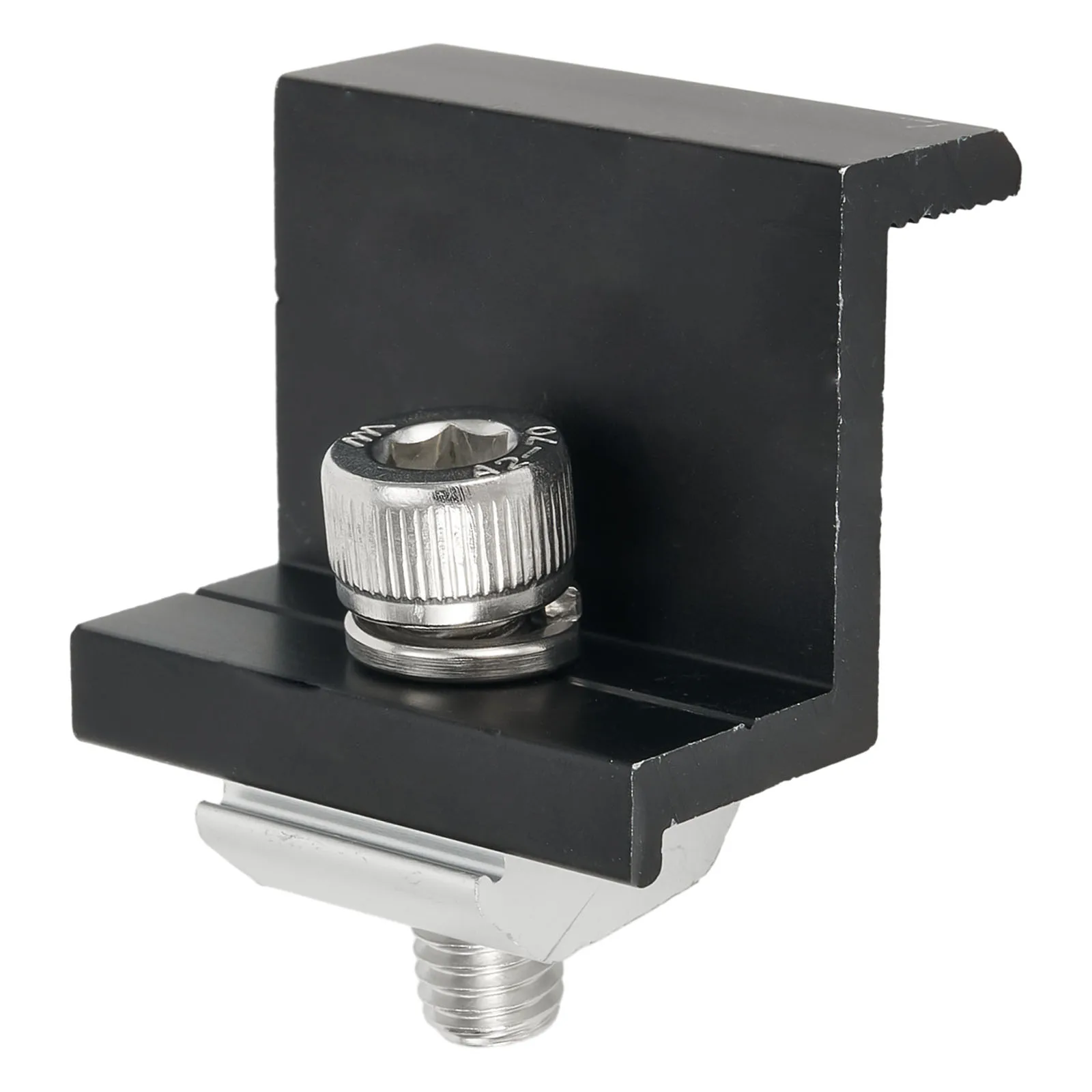 태양광 패널 브래킷 고정 PV 엔드 클램프 중간 클램프 장착, RV에 태양광 패널 설치용 블랙, 30mm, 35mm