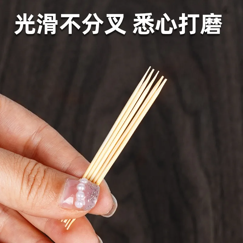 Toothpick Set Bamboo Food Picks 200Pcs/Bag Oral Care Disposable Toothpicks