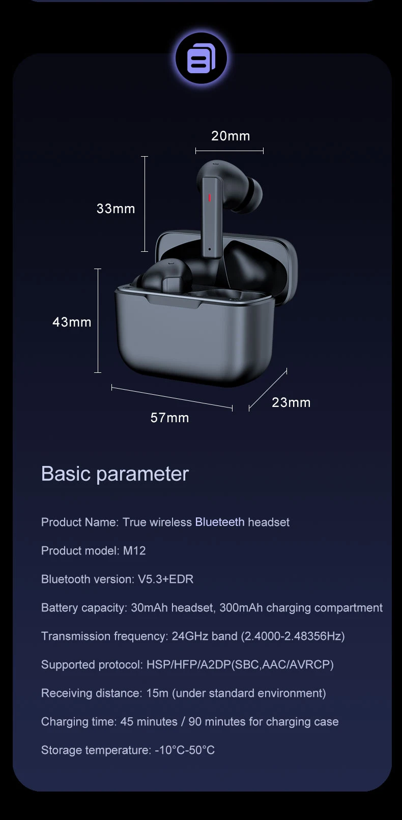 M12 Wireless Headset Image 12