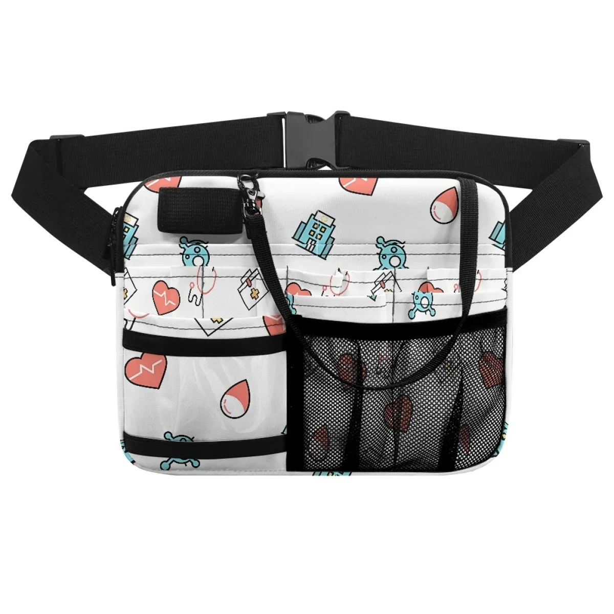 Nurse Storage Waist Bag  Multi Pocket Belt Organizer Pouch Large Capacity Portable Fanny Pack for Stethoscopes Care Kit Gifts