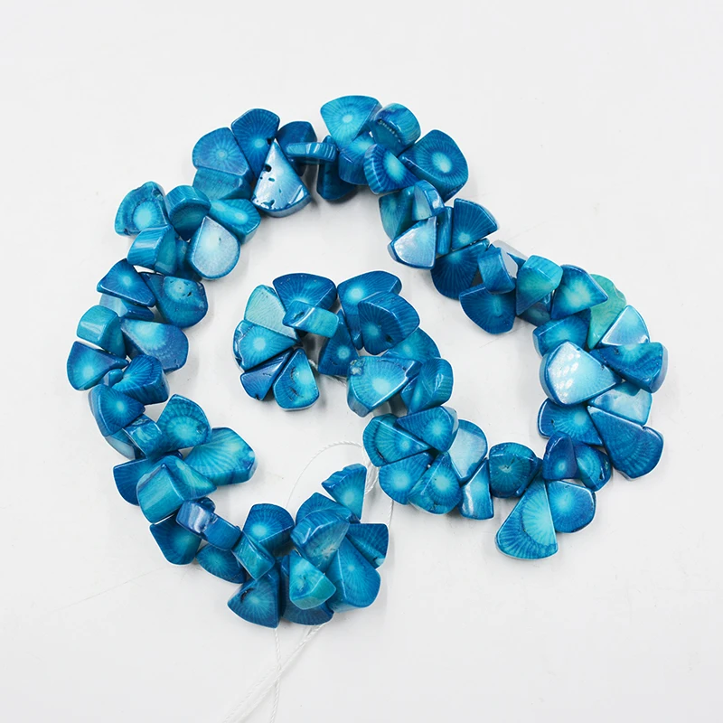 

1 share Loose Coral Beads Blue Lemon Seed beads drop tear beads 16'