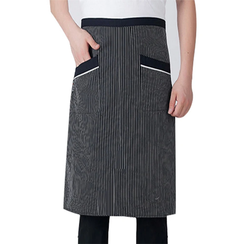 Kitchen Cooking Aprons For Woman Men Chef Work Apron For Grill Restaurant Bar Shop Cafes Waiter Work Pinafore Kitchen Supplies