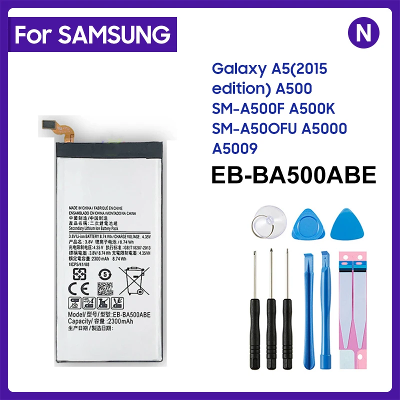 

Replacement For Samsung Battery EB-BA500ABE For Samsung GALAXY A5 2015 Phone Battery EB-BA500ABE 2300mAh