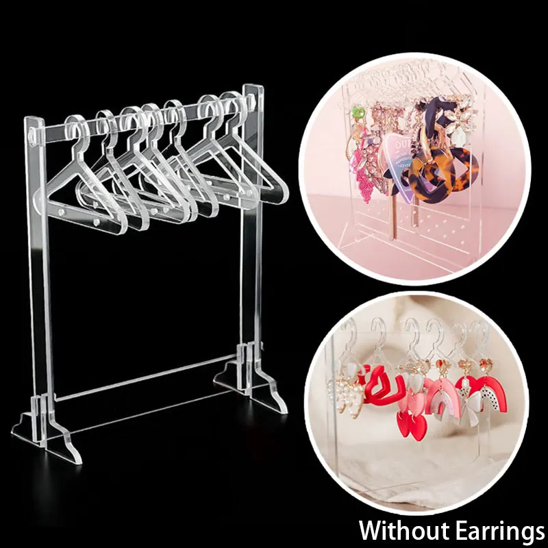 Mini Coat Hanger Rack Earring Display Stand Large Capacity Jewelry