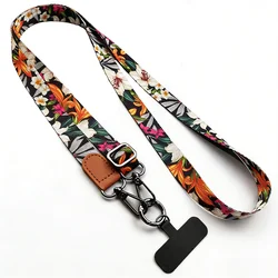 Adjustable Universal Crossbody Phone Lanyard Charm with Anti - Lost Neck Strap - Polyester Fiber (O)