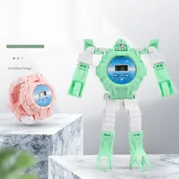Electronic Deformation Watch Toy, Robot Children's Gift Including Button Battery For Children 1