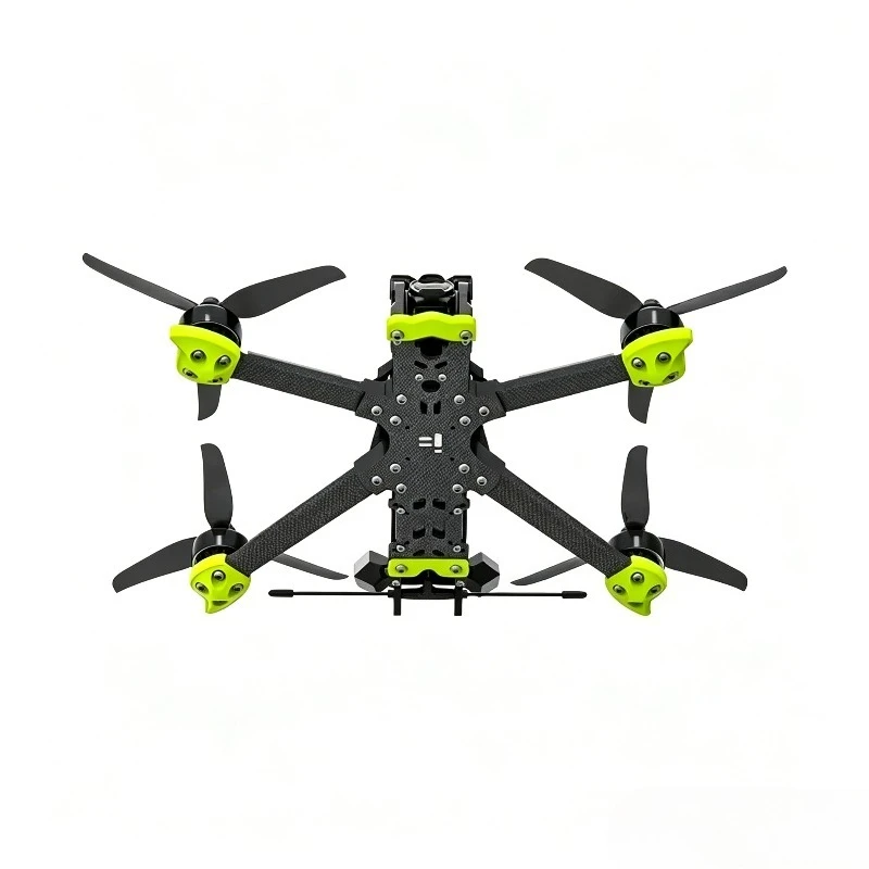 Côté gauche du iFlight Nazgul XL5 ECO Drone FPV 5 Pouces avec récepteur ELRS et antenne