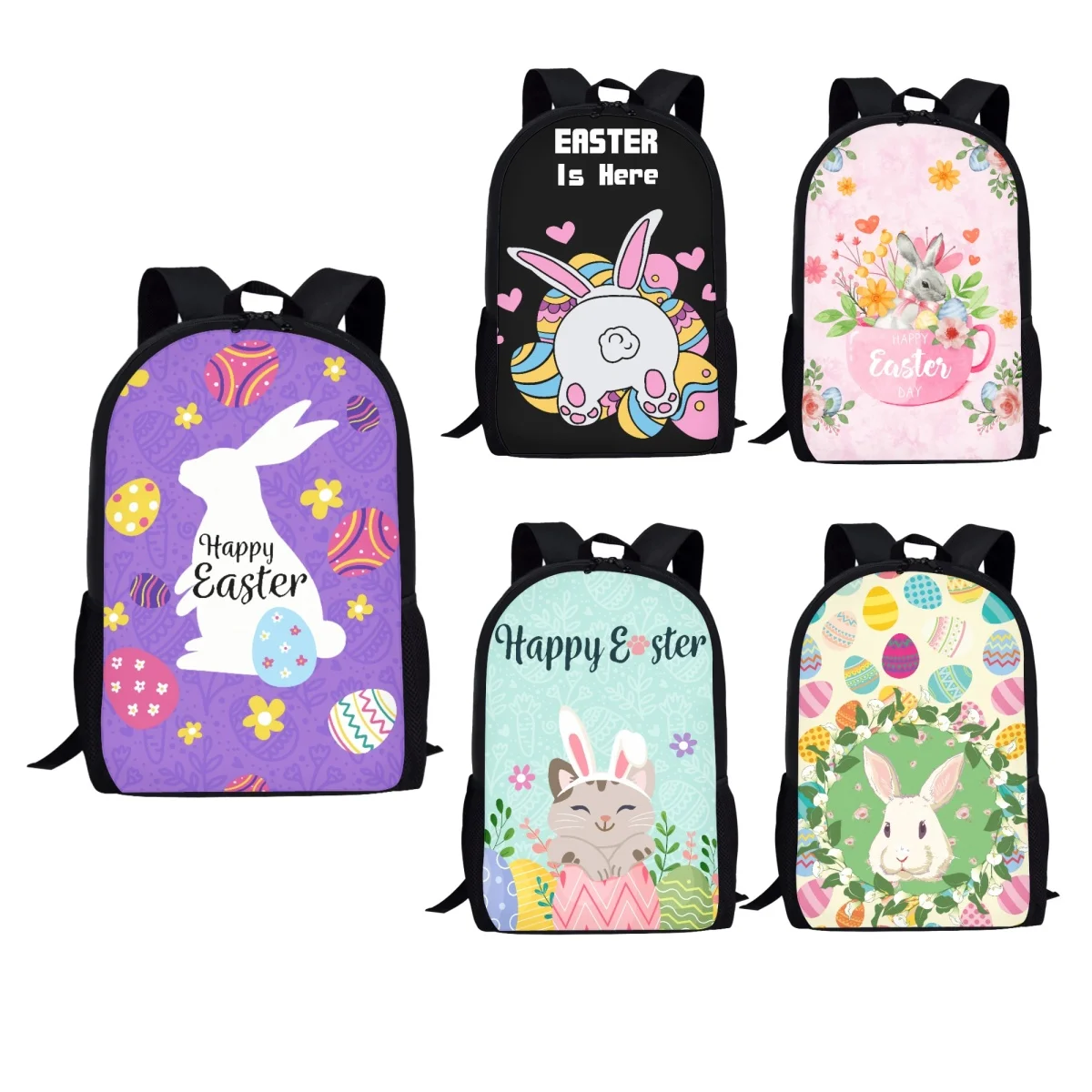 

Easter Bunny Design Orthopedics School Bags Kid Casual Backpack In Primary Schoolbag For Teenager Boys Girls Book Bag Mochila