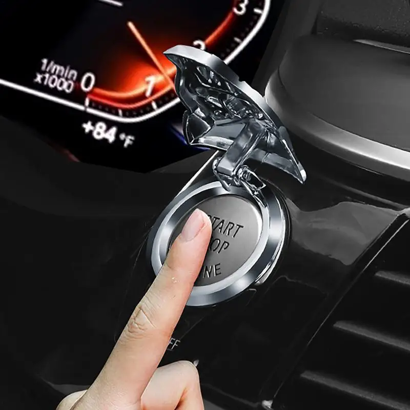 

Tiger Car One Touch Start Button Protect Cover Engine Ignition Start Decoration Sticker Car Interior Accessories Modification