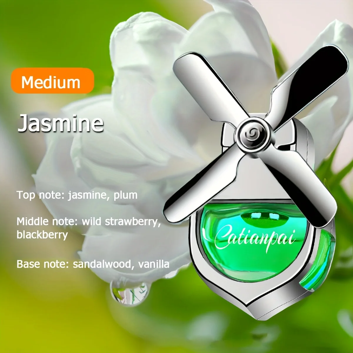 Four-Leaf Fan Car Fragrance Diffuser Pendant - Light Scent & Decorative Deodorizer