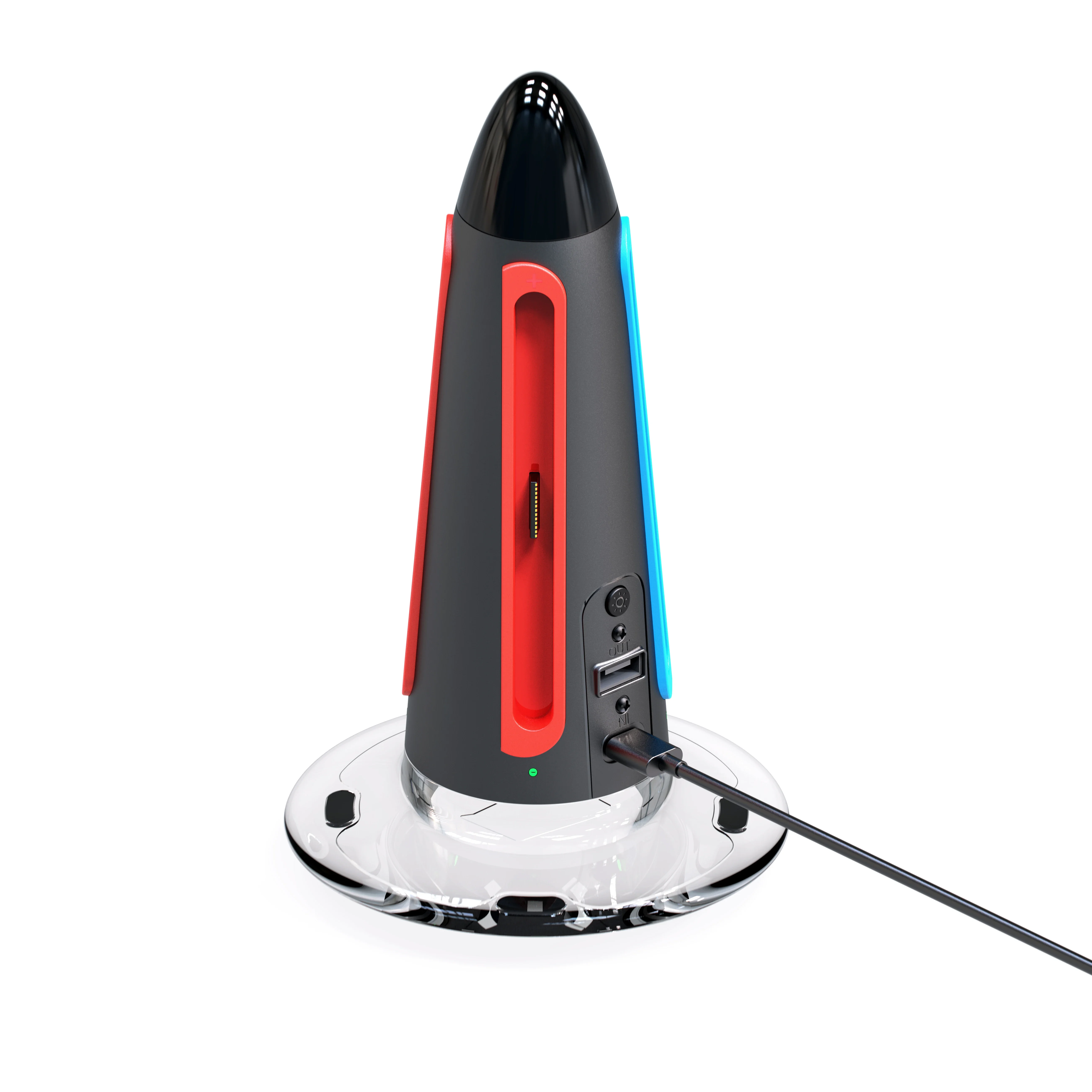 New Rocket-Inspired Design 4 in 1 Charging Stand for SWITCH 2,Dock Built-in RGB Light Strip for Switch 2 Joy-pad STK-DZ605