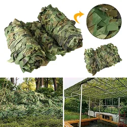 Woodland Camouflage Camo Netting - Durable Sunshade Mesh - 4Mx6M (Woodland Camo)