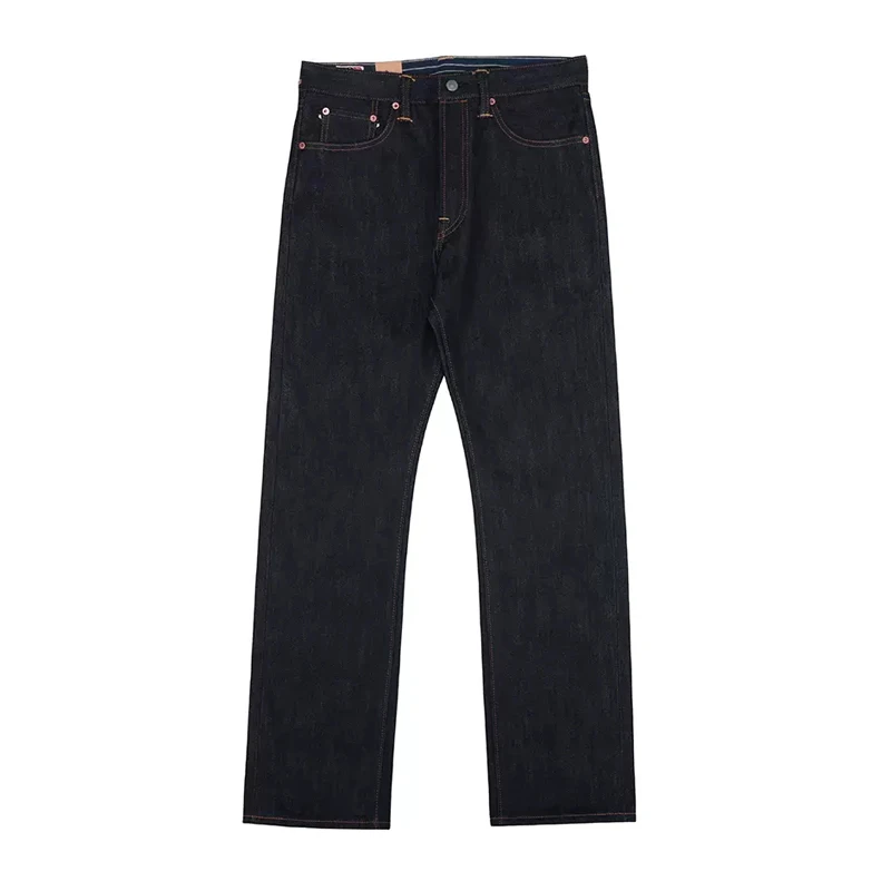 BOB DONG Lot 35-3 Heavyweight 23oz Selevdge Denim Jeans Slim Straight Fit Indigo 5
