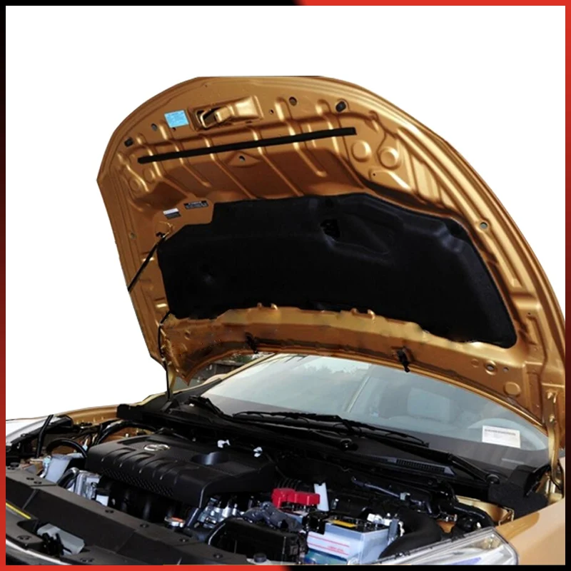 2005-2011 Engine Heat Sound Insulation Cotton Pad for Nissan Tiida C11 2005 2006 2007 2008 2009 2010 2011 Accessories Firewall