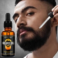Natural Shea Beard Conditioning Oil Soften Strengthen Beard Sandalwood Scent 30ml and Gently Roller For Men Facial Hair Massage 2