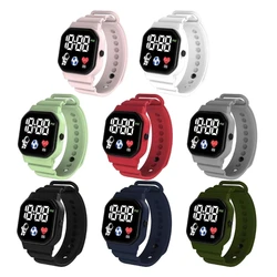LED Electronic Watch Fashion Men & Women Watch Time Calender Display Watches