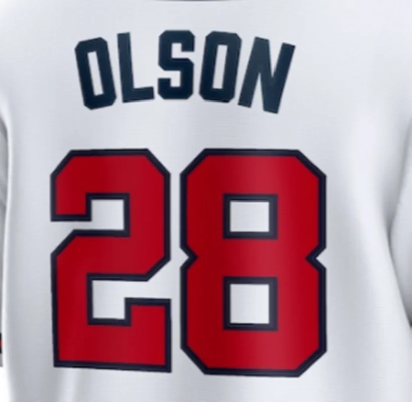 thumbnail image 1 of Camisetas de béisbol de la famosa marca Atlanta con bordados para hombres, mujeres y jóvenes, personalizadas #1 ALBIES #3MURPHY #13 ACUNAJR #27 RILEY OLAON, 1 of 5
