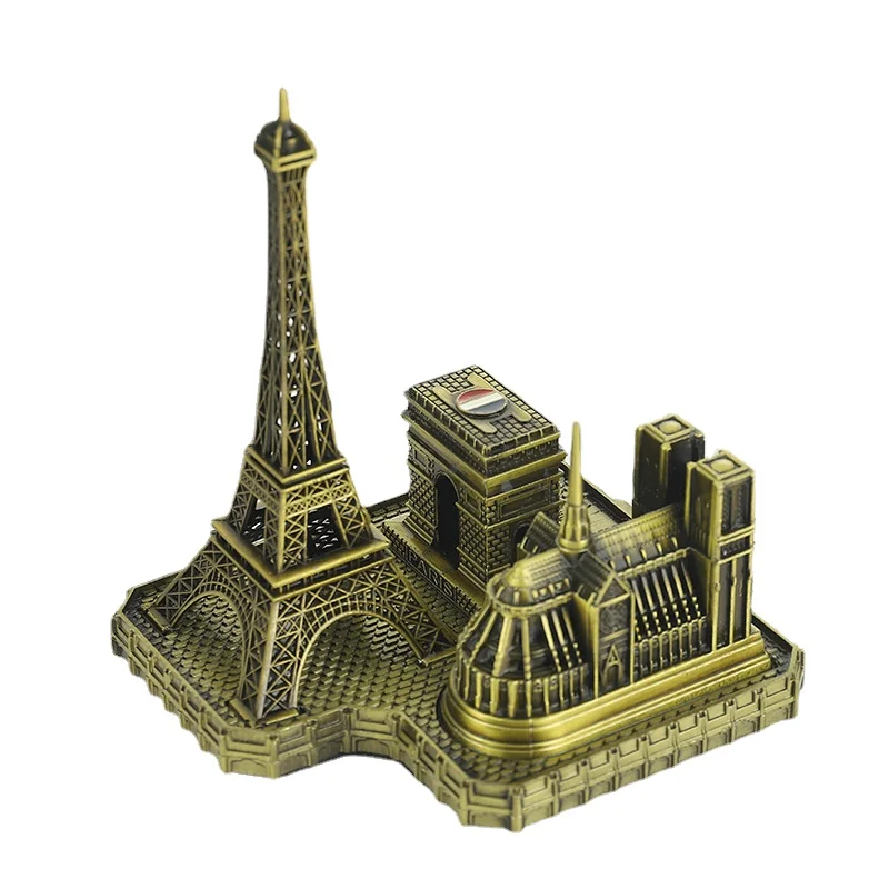 

3D Metal Paris Architectural Model Eiffel Tower Ornaments Home Furnishings, Living Room, Small Objects, Wine Cabinet Decorations