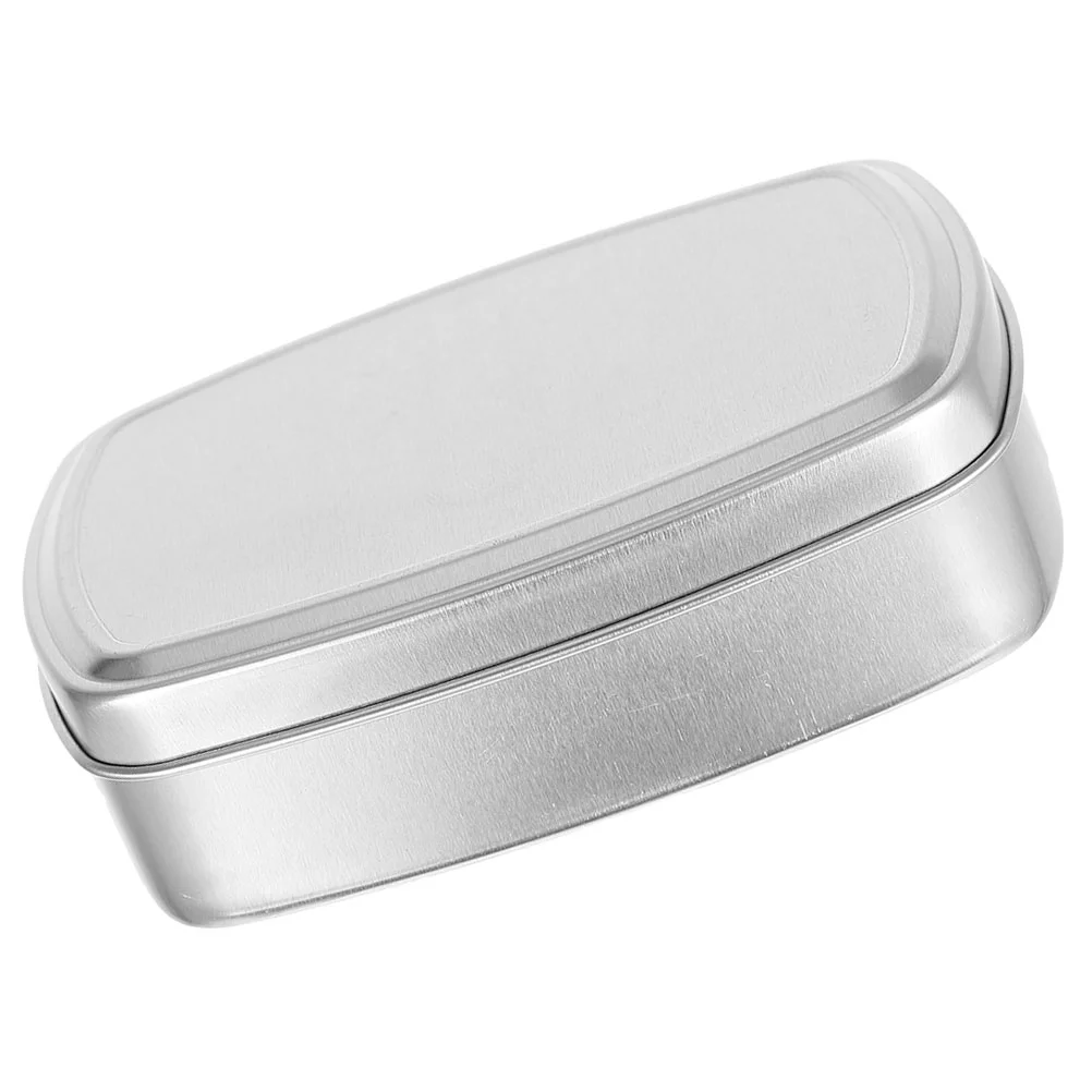 

Travel Soap Dish Aluminum Soap Box Rectangle Metal Tin Jar Soap Box Holder 150Ml Travel Bar Soap Containers Small Storage Box