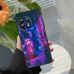 Neon Blue Cyberpunk Tokyo Street Phone Case Cover - OnePlus Nord CE3Lite (ZZZ1477)