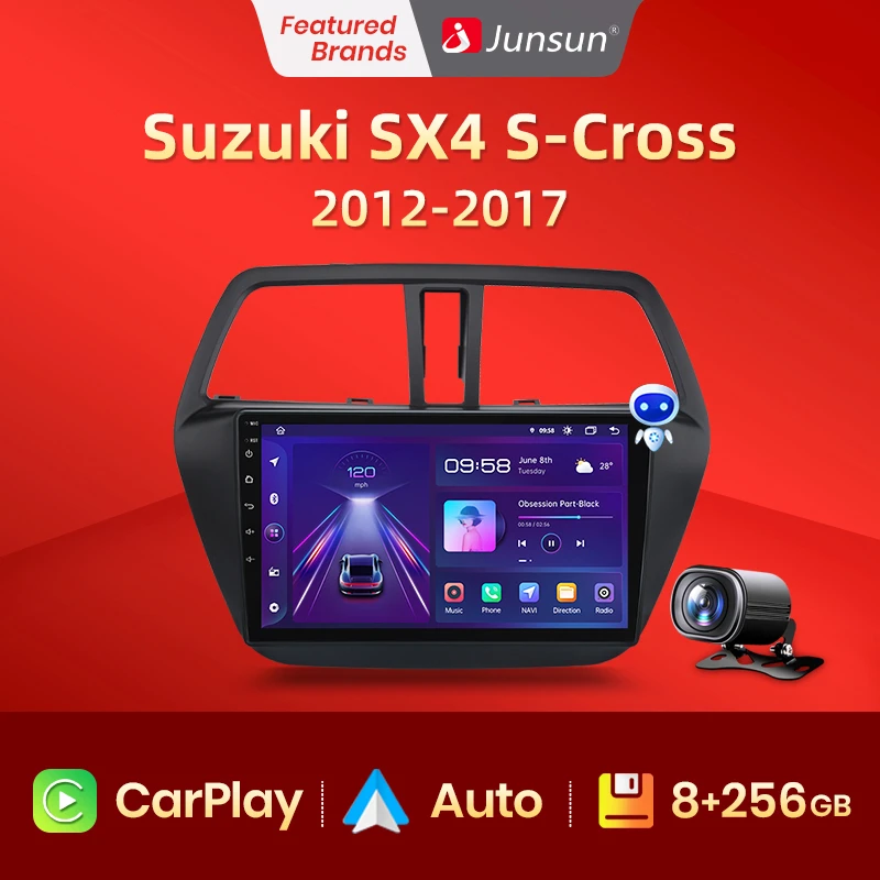 Junsun V1 Pro 8G+128G For Suzuki SX4 S-Cross 2012 - 2017 Car Radio Car  video players CarPlay Android Auto GPS No 2 din 2din DVD