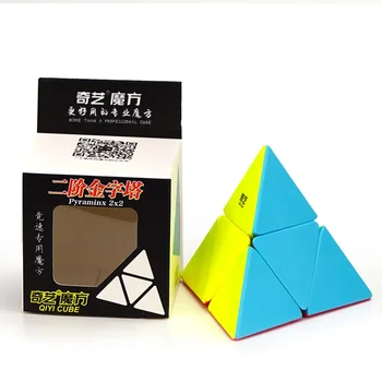 [ECube] QiYi Pyraminx 2x2 Cubo Magico Speed Toy Magic Cube Professional Game Smooth Creative Safety Education Puzzle Gift 1
