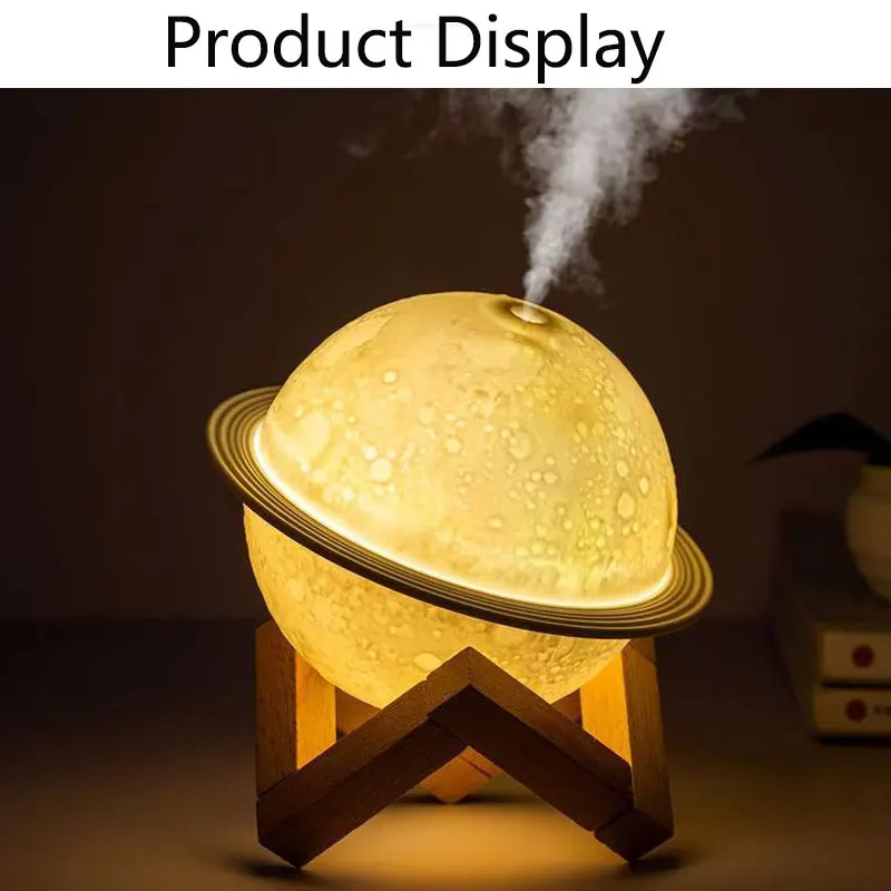 Tехника Xiaomi Creative Planet Aromatherapy Machine Home Fog Light 3D Printing Moon Humidifier Air Purifier 3