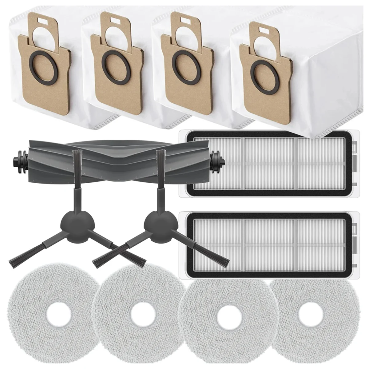 FZFZ For L20 Ultra Robot Vacuum Main Side Brush Hepa Filter Mop Cloth Dust Bags Accessories