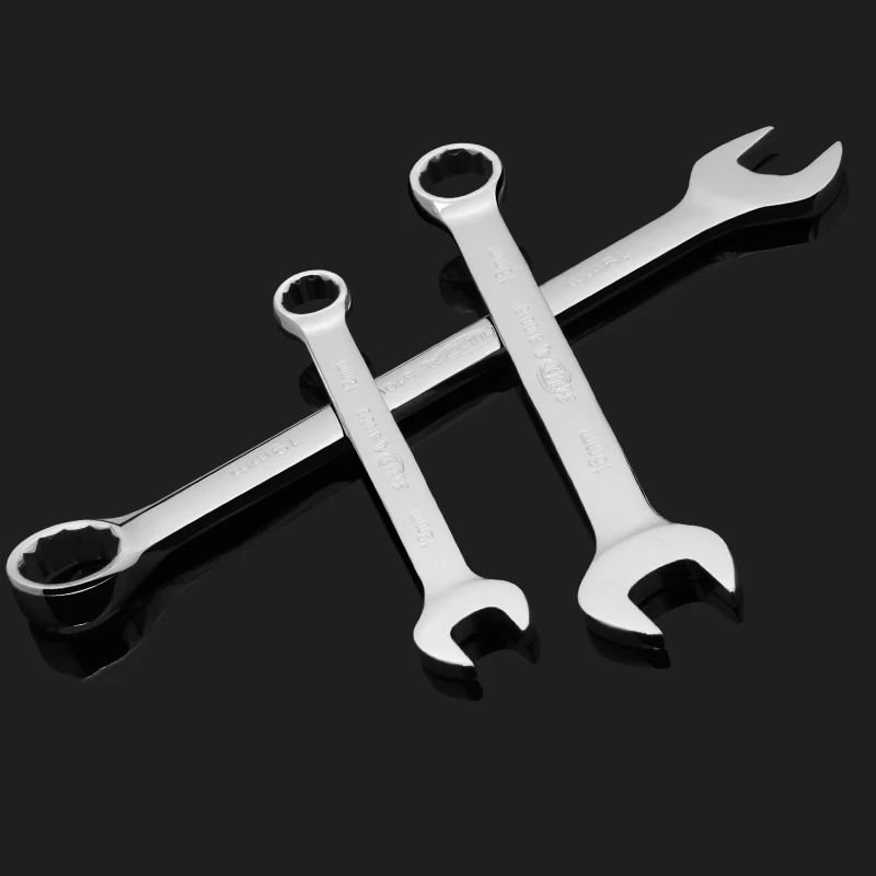 Combination Wrench Plum Blossom Open Spanner Hand Tools For Car Repair 7 8 9 10 11 12 13 14 15 16 17 18 19 20 - 36mm
