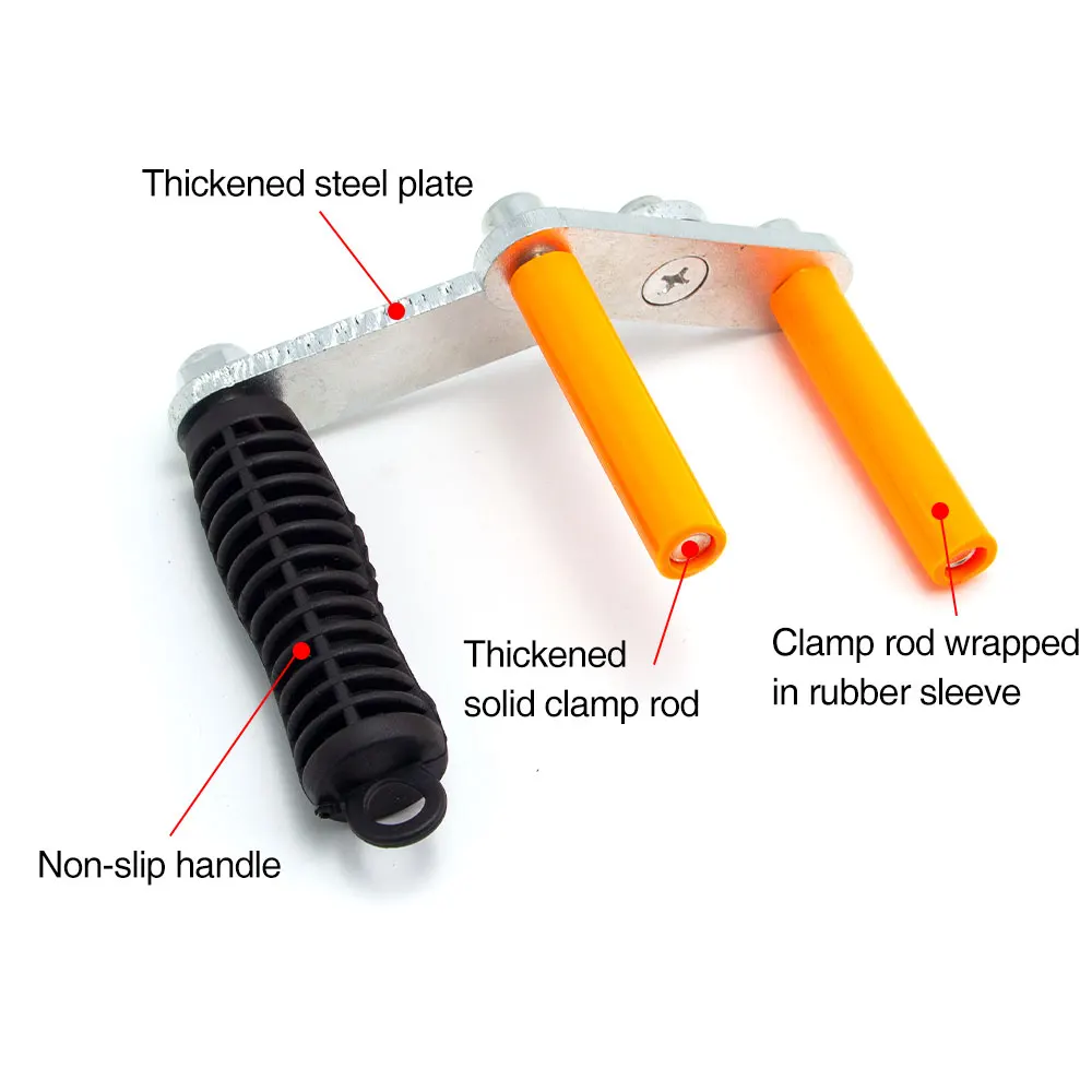 2PCS Orange Black Multifunctional Gypsum Board Lift Plate Clamp Marble Door Window Glass Transport Handling Tool Accessories Set