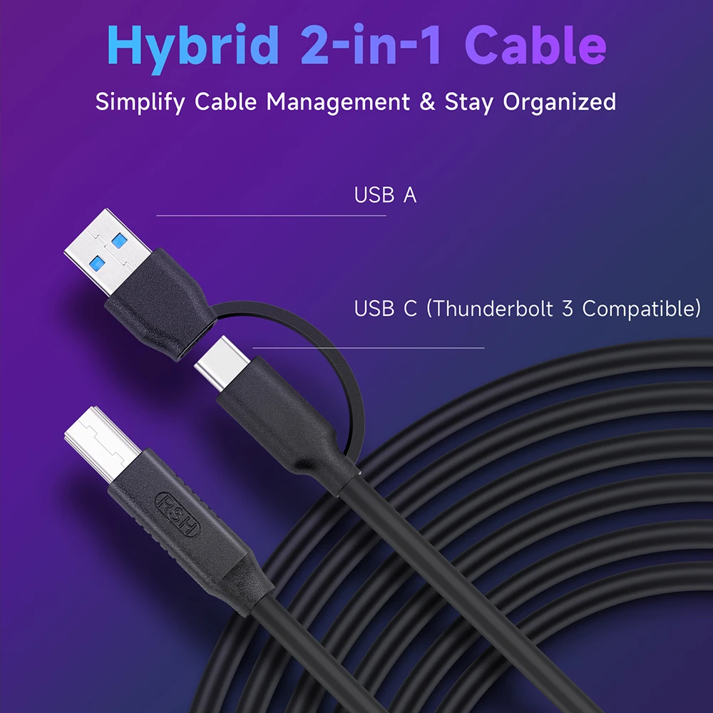RSHTECH RGB USB 3.0 Hub with 7Port 5Gbps Data Transfer Splitter and 14 Lighting Modes for Computer Laptop PC Accessories 6