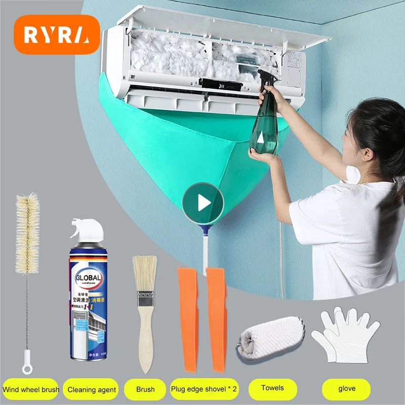 NewAirConditioningCleaningKitLeakProofCoverFullSetAirConditionerCleanerwithWater