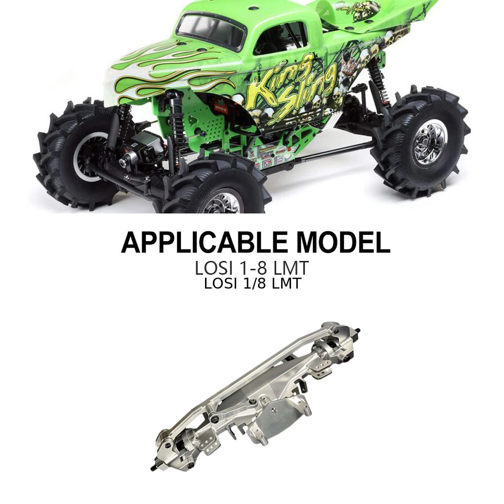 

RCGOFOLLOW 1pcs Aluminum Alloy CNC Front Axle For 1 8 Rc Front Axle LOSI LMT RC Car Part RC Car Accessories Replacement Parts