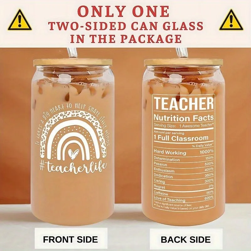 Custom 16oz Borosilicate Glass Bottle with Bamboo Lid & Straw – Personalized Reusable D... - SKU GBB12364 - UGI Packaging