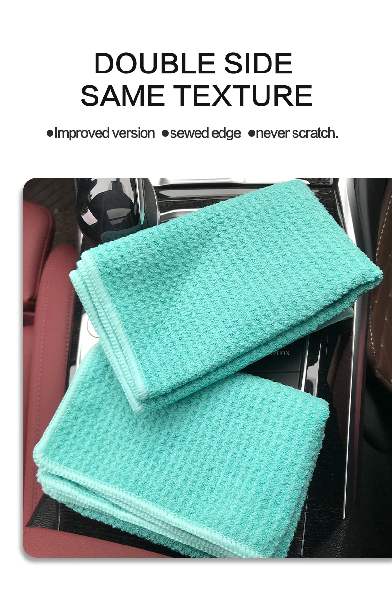 Lucullan Magic Power Super Absorbancy Waffelgewebe Tuch 30X40CM 380GSM Mikrofaserhandtücher für Glasfarbe und Innenräume – Detail 3