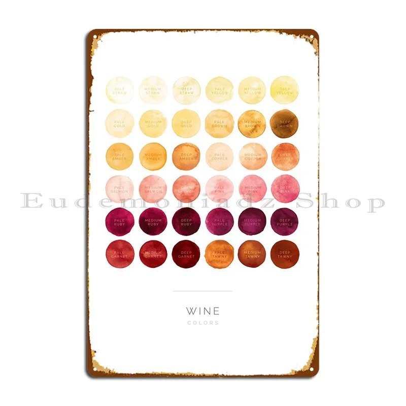 

Wine Guide Metal Sign Decoration Cinema Wall Mural Designer Cinema Tin Sign Poster